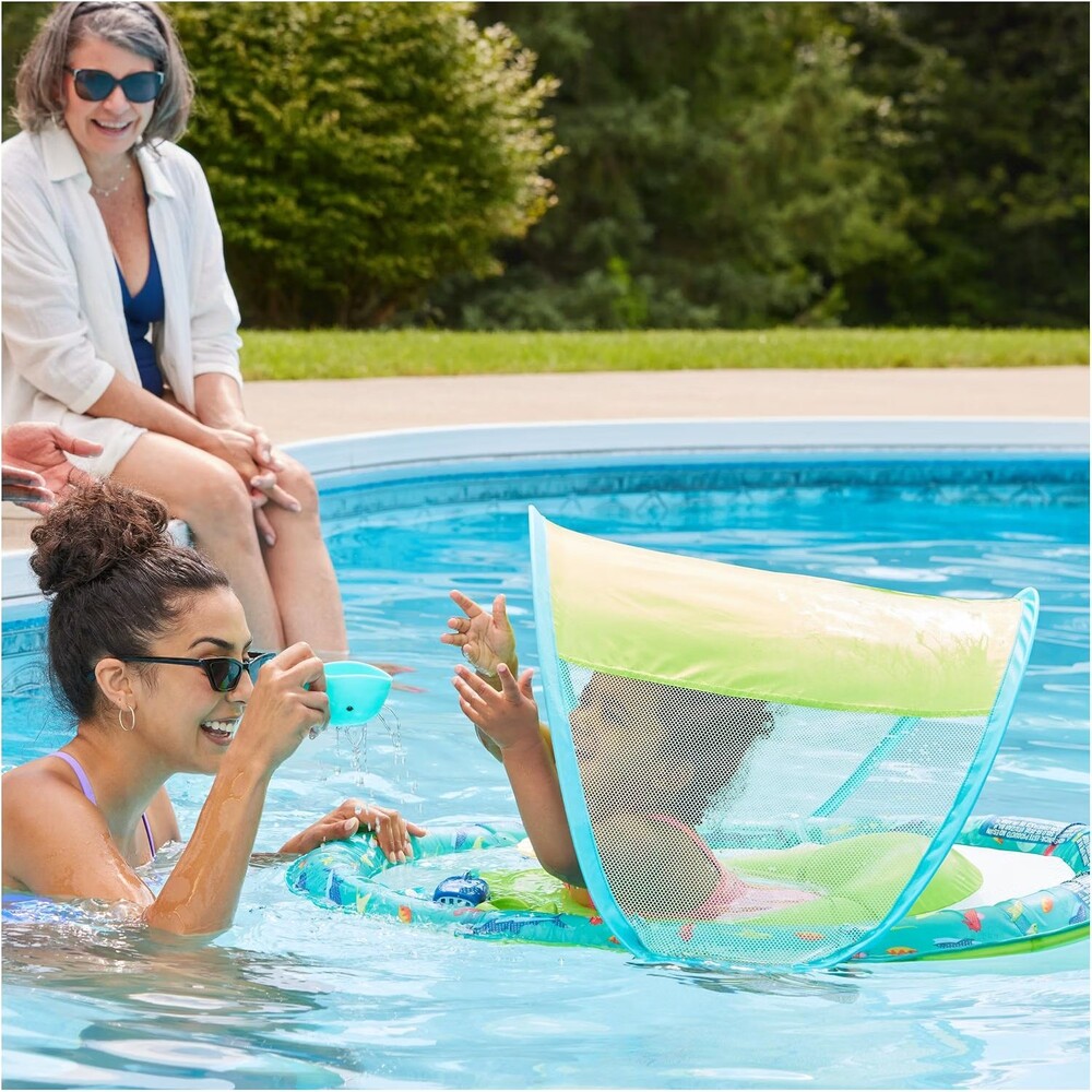 Swimways Infant Baby Spring Float - Green - Picture 6 of 15